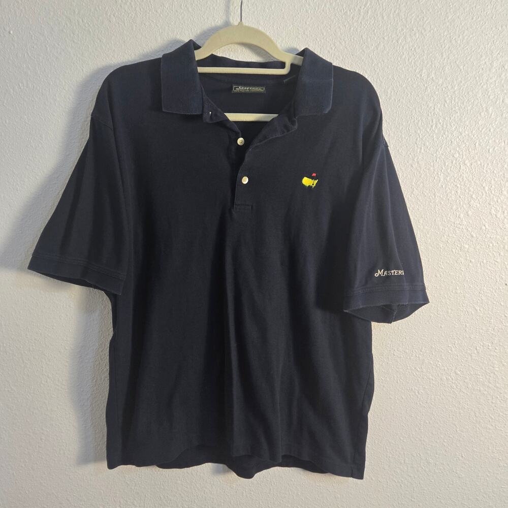 Masters Collection Men's Navy Polo Shirt Golf Shirt Size Large